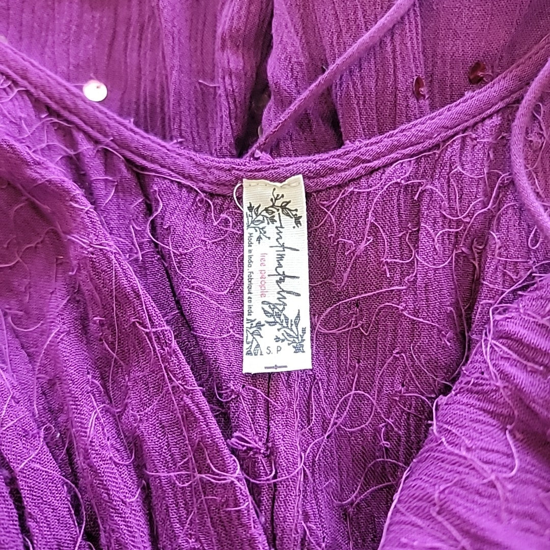 Free People Size S Purple Dress