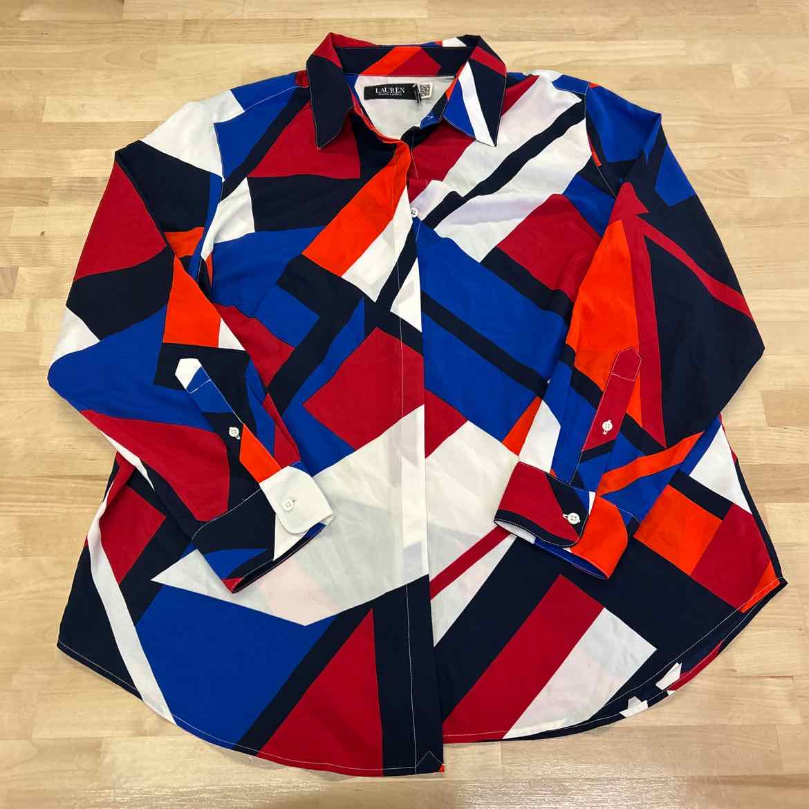 Ralph Lauren Size 1X Blue/Red T-shirt