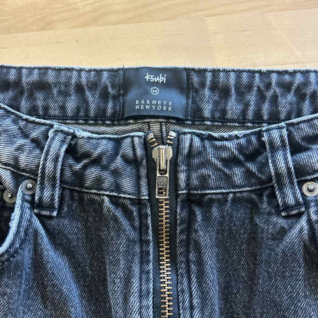 KSUBI Size 27 Black Cotton Preloved Jeans