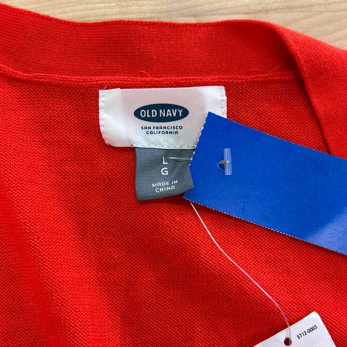 Old Navy Size L Orange Cardigan