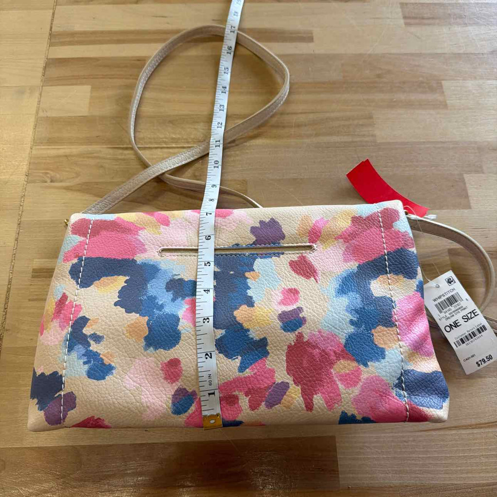 Style & Co Whipstitch East West Flap Crossbody- Dream Dye P