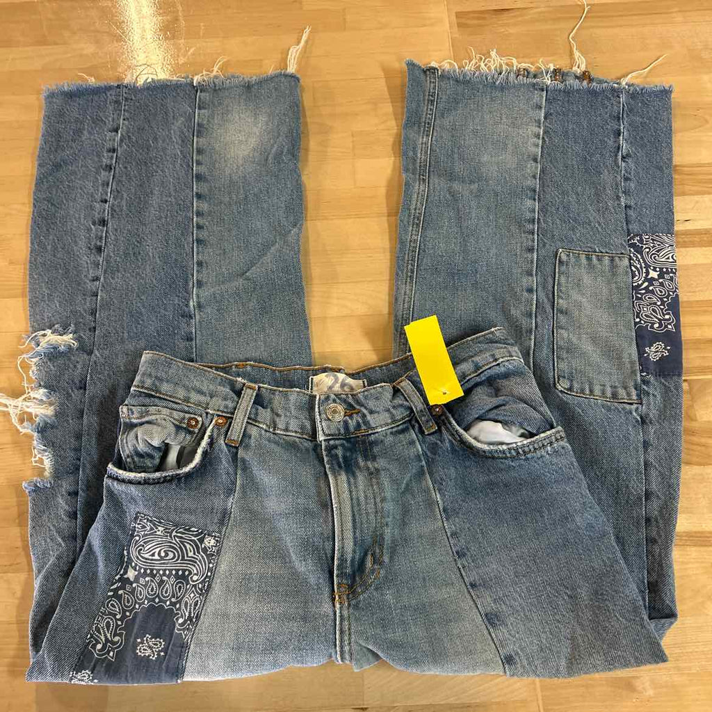 we the free Size 26 Blue Preloved Jeans