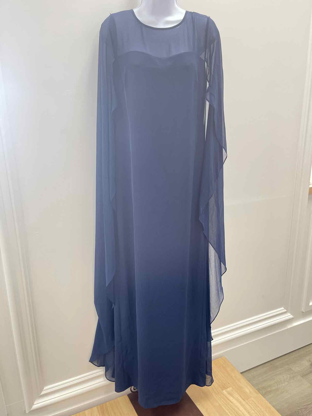 Lauren Ralph Lauren Women's Cape Georgette Gown - Navy