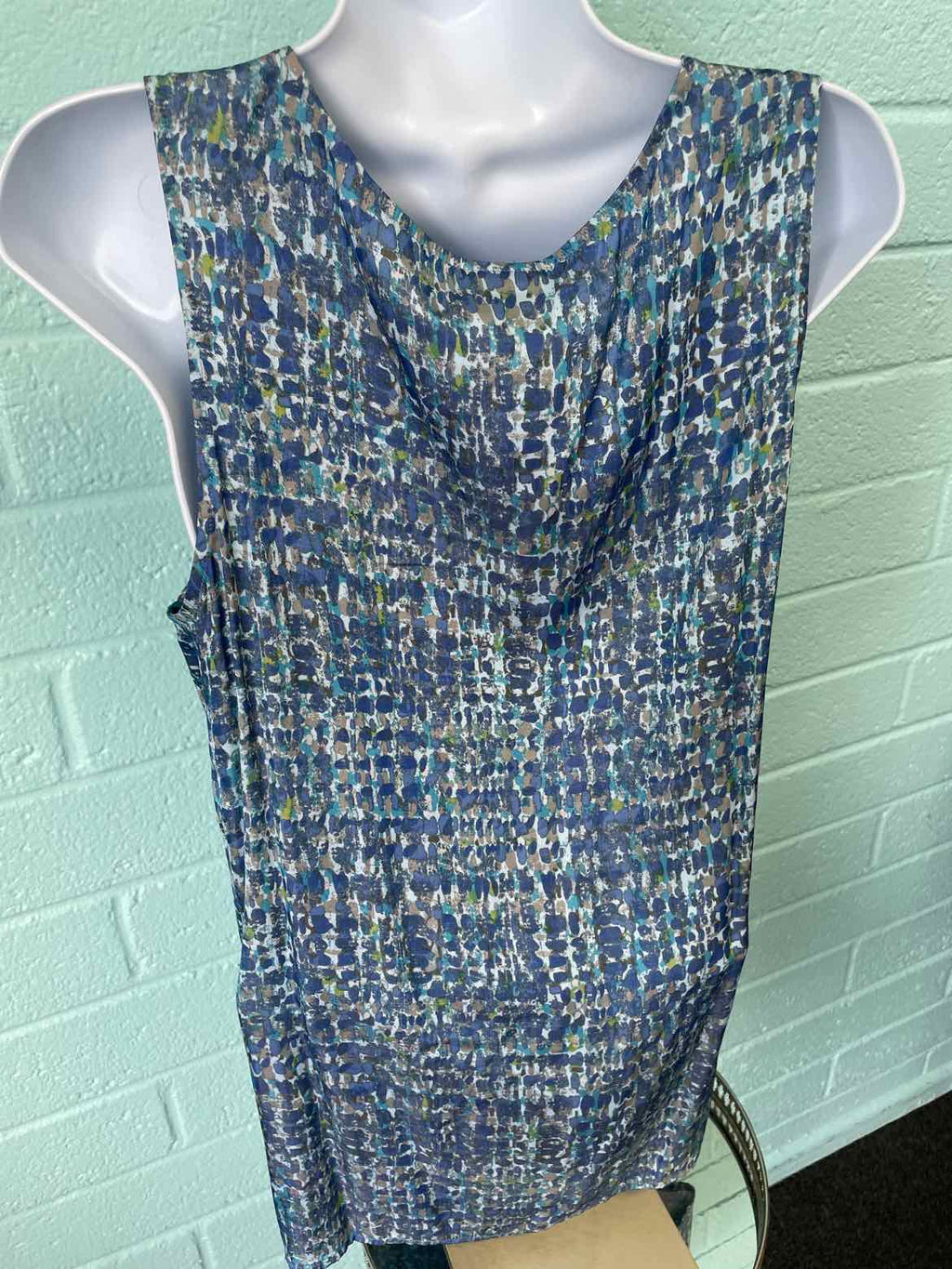 J Jill Size L Blue Sleeveless