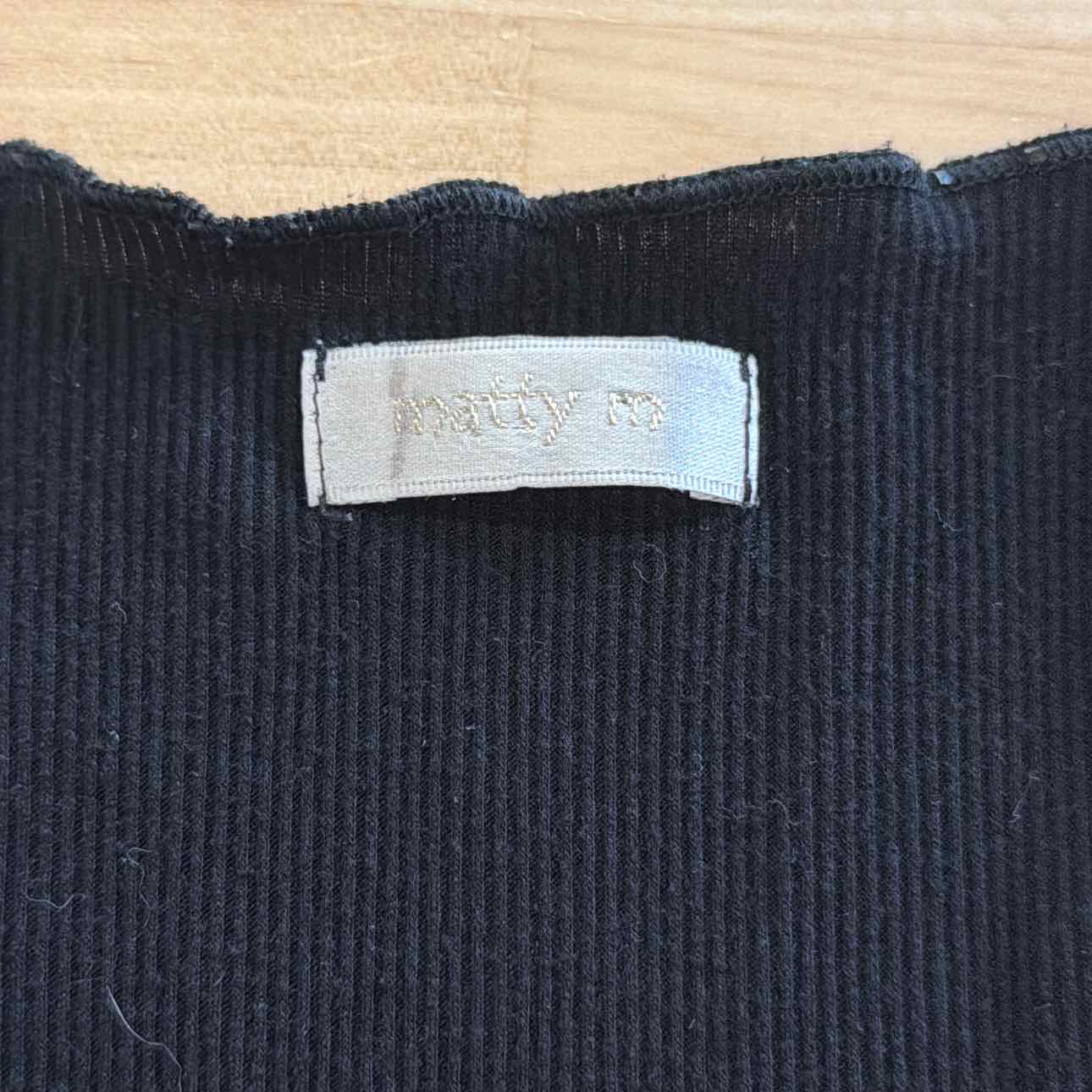 Matty M Size L Black Used Tank