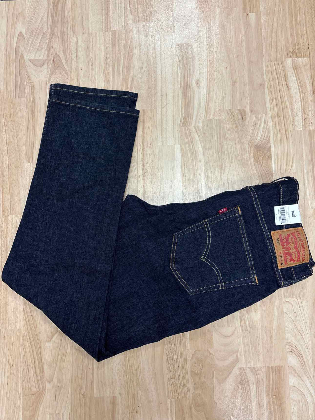 Levi's 514 Straight Jeans - Men's - 34X32 - Dark Wash / Cleaner