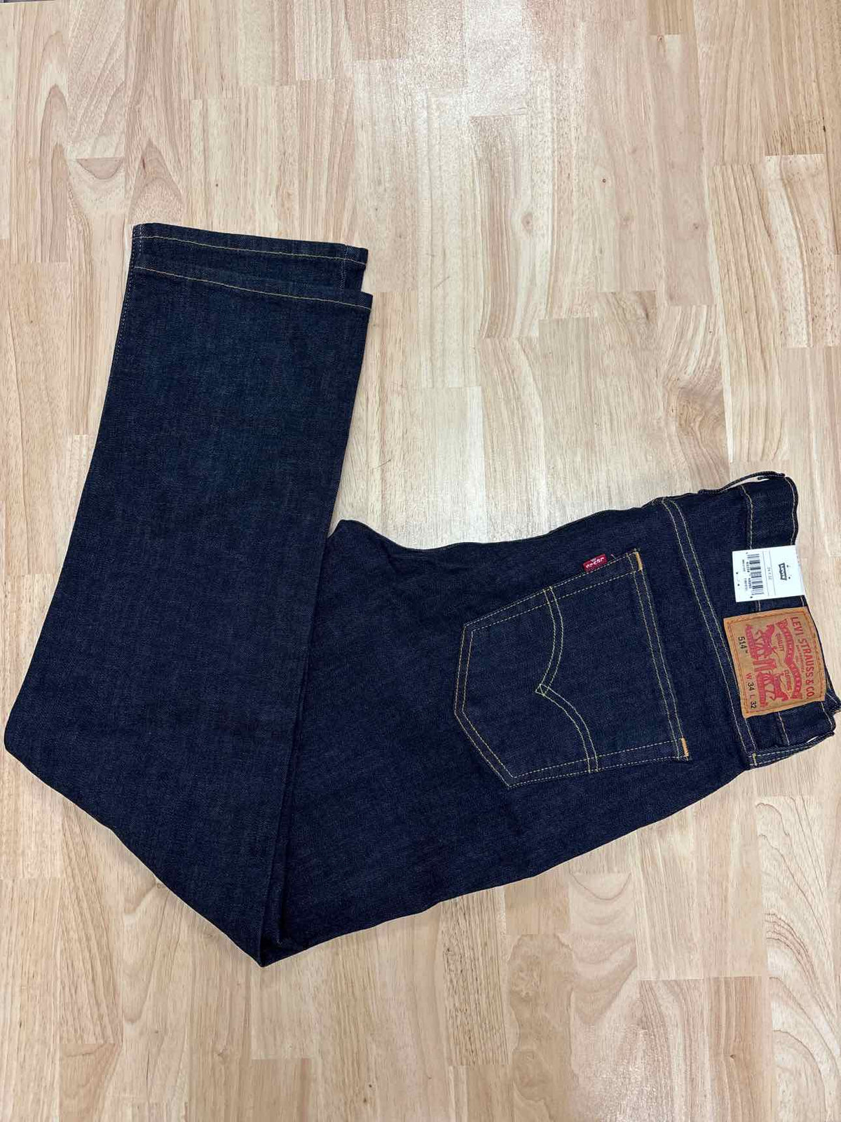 Levi's 514 Straight Jeans - Men's - 34X32 - Dark Wash / Cleaner