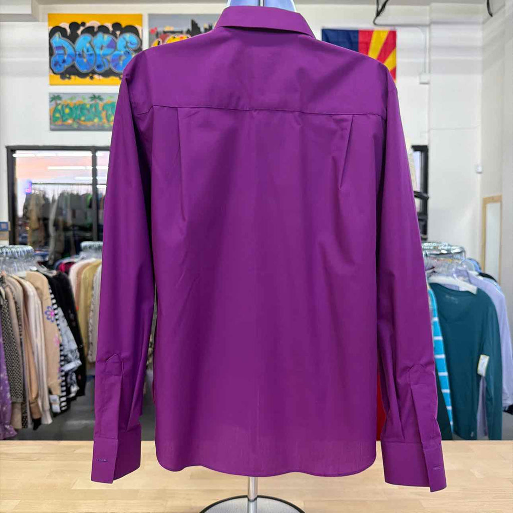 Foxcroft Size 10P Purple Preloved Button Down Shirt