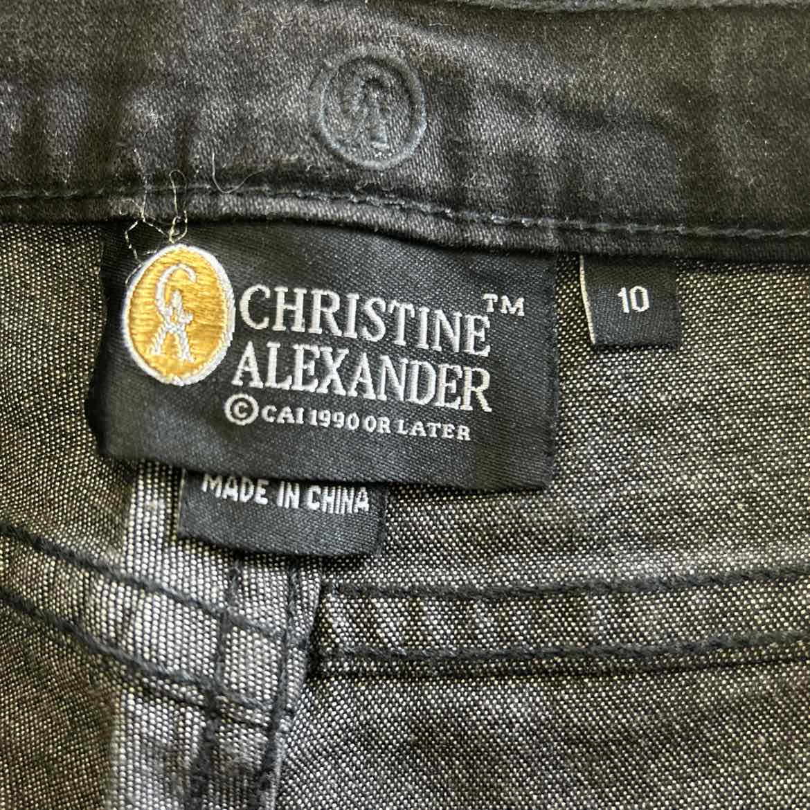 Christine Alexander Size 10 Black Jeans