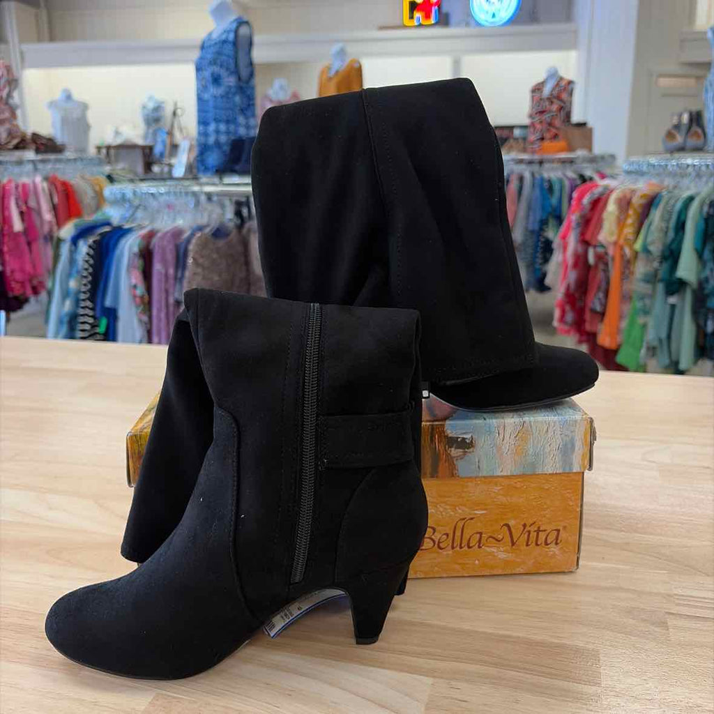 Bella Vita Size 6 Bella Vita Troy Ii Tall Dress Boots - Black Suede