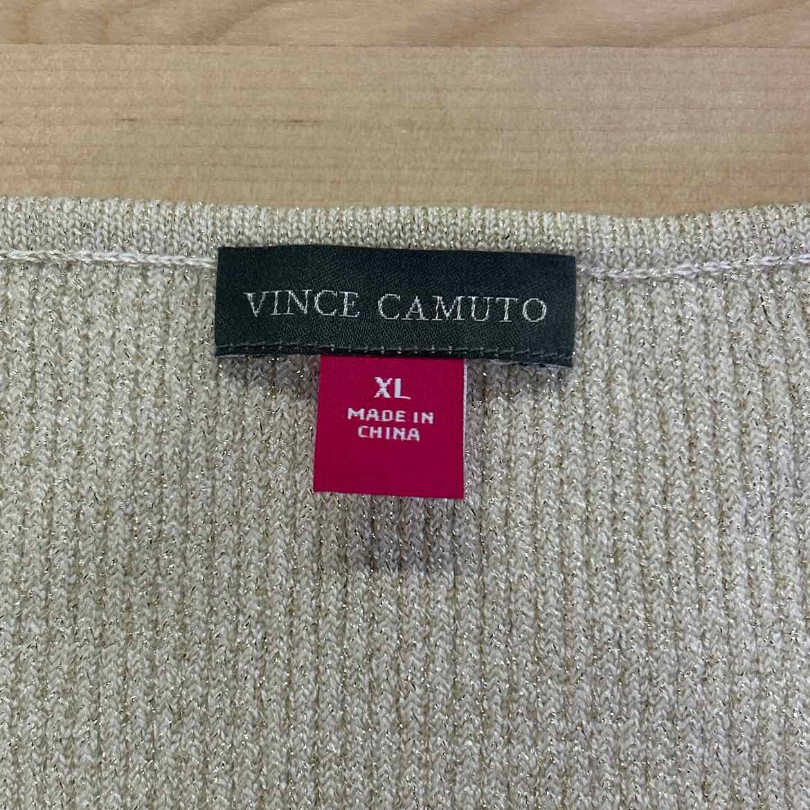 Vince Camuto Size XL Gold Sleeveless