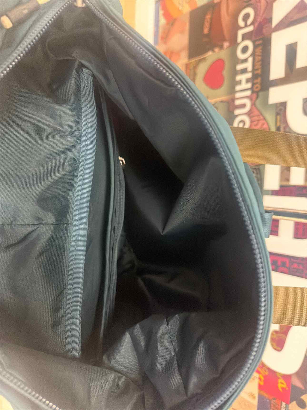 osprey Teal Canvas BackPack