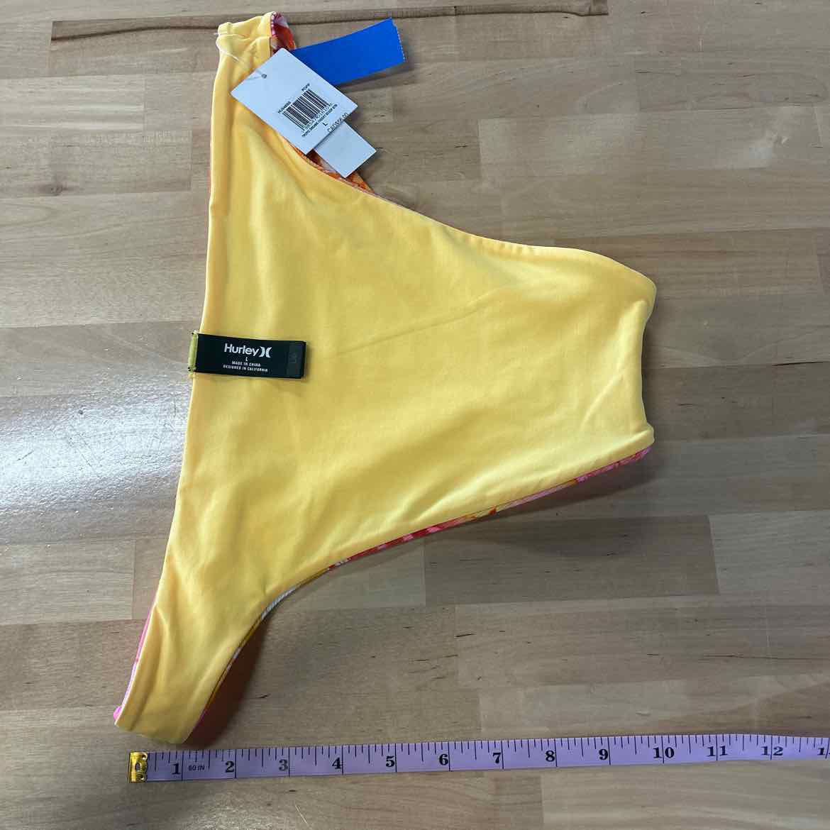 Hurley Size L Tropic Dreams Cheeky Scoop Bikini Bottoms
