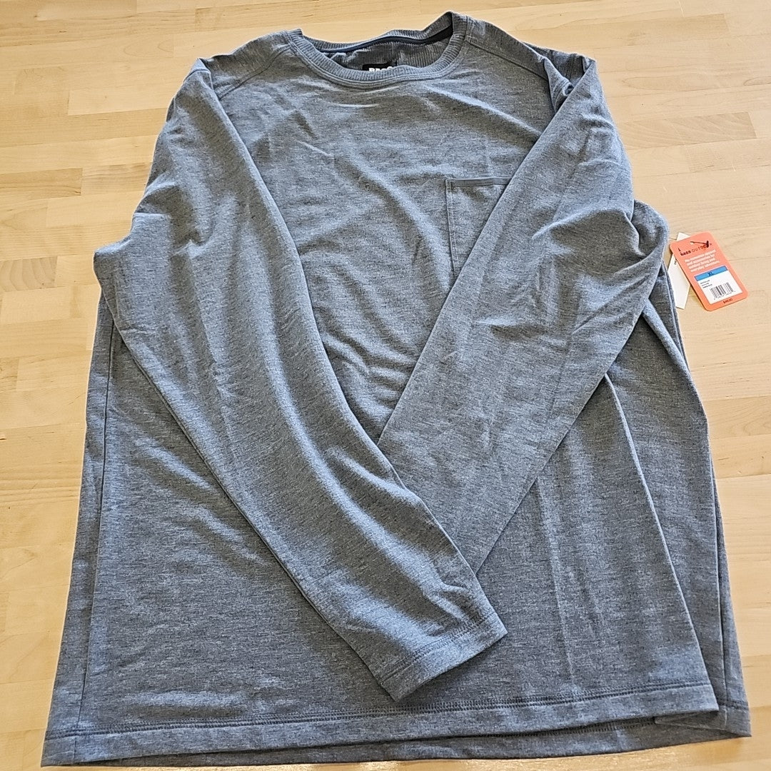 Bass Outdoor Size XL Gray MENS Long Sleeve Shirt