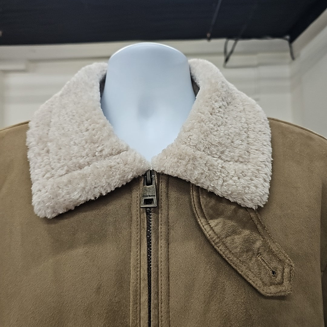 Male Club Room Men's Size L Tan MENS Jacket