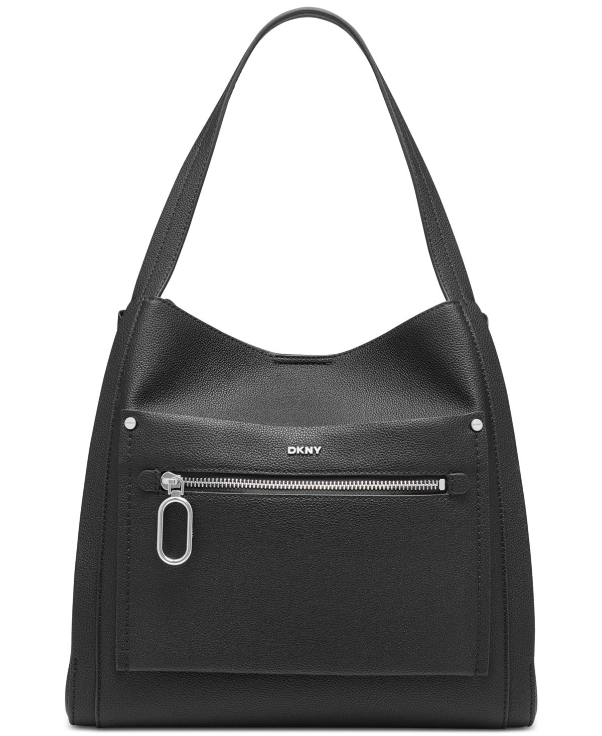 Dkny Nala Medium Hobo - Black/silver