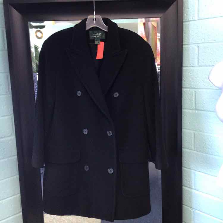 Ralph Lauren Size 6 Black Coat