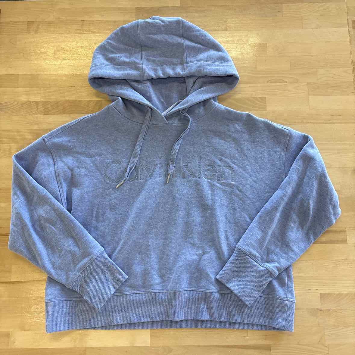 Calvin Klein Size L Blue Hoodie