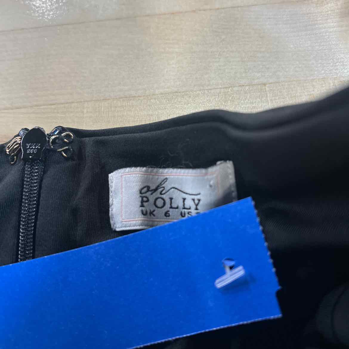 Oh Polly Size 2 Black Preloved Dress