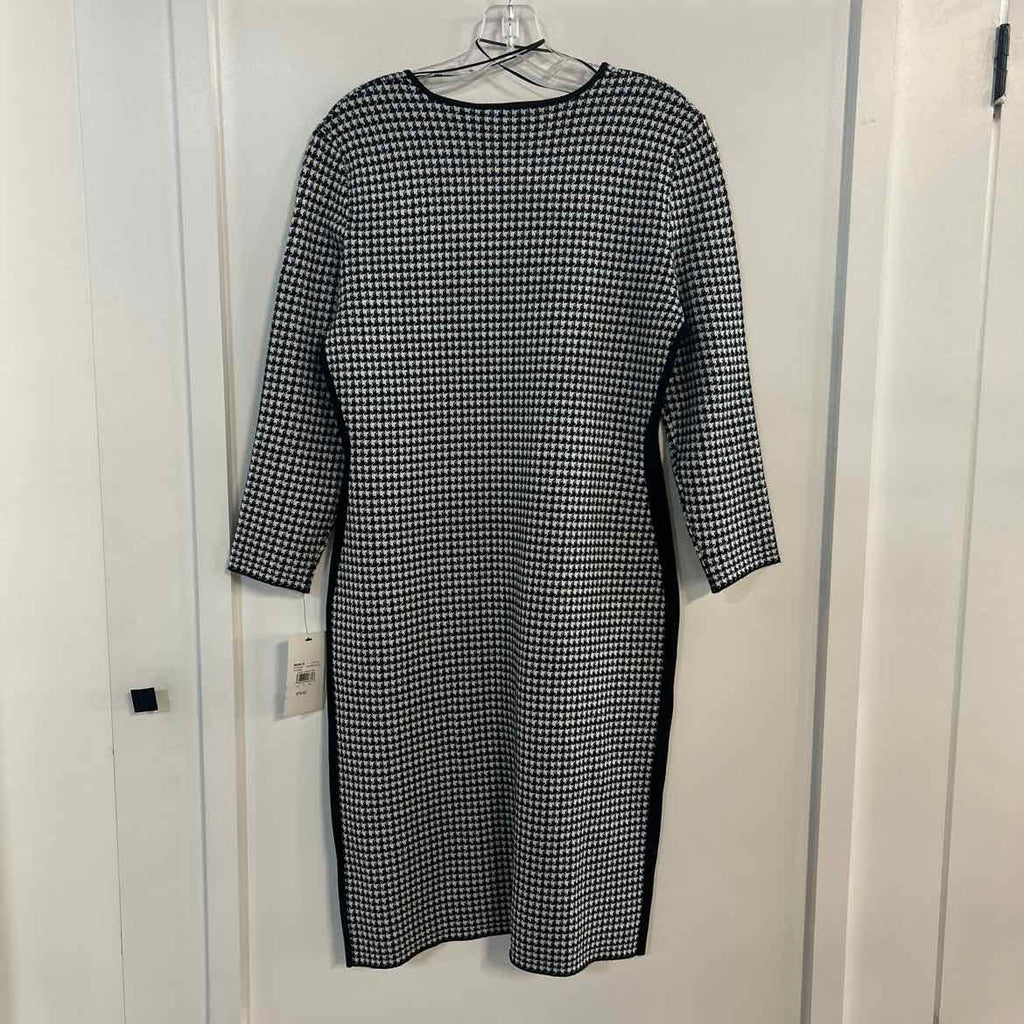 Harper Rose Size L White Blue Black Preloved Dress