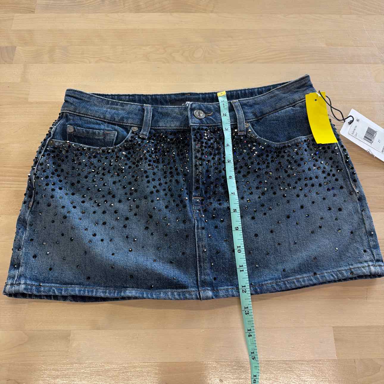 7 for all mankind Size 27 Blue Denim Skirt