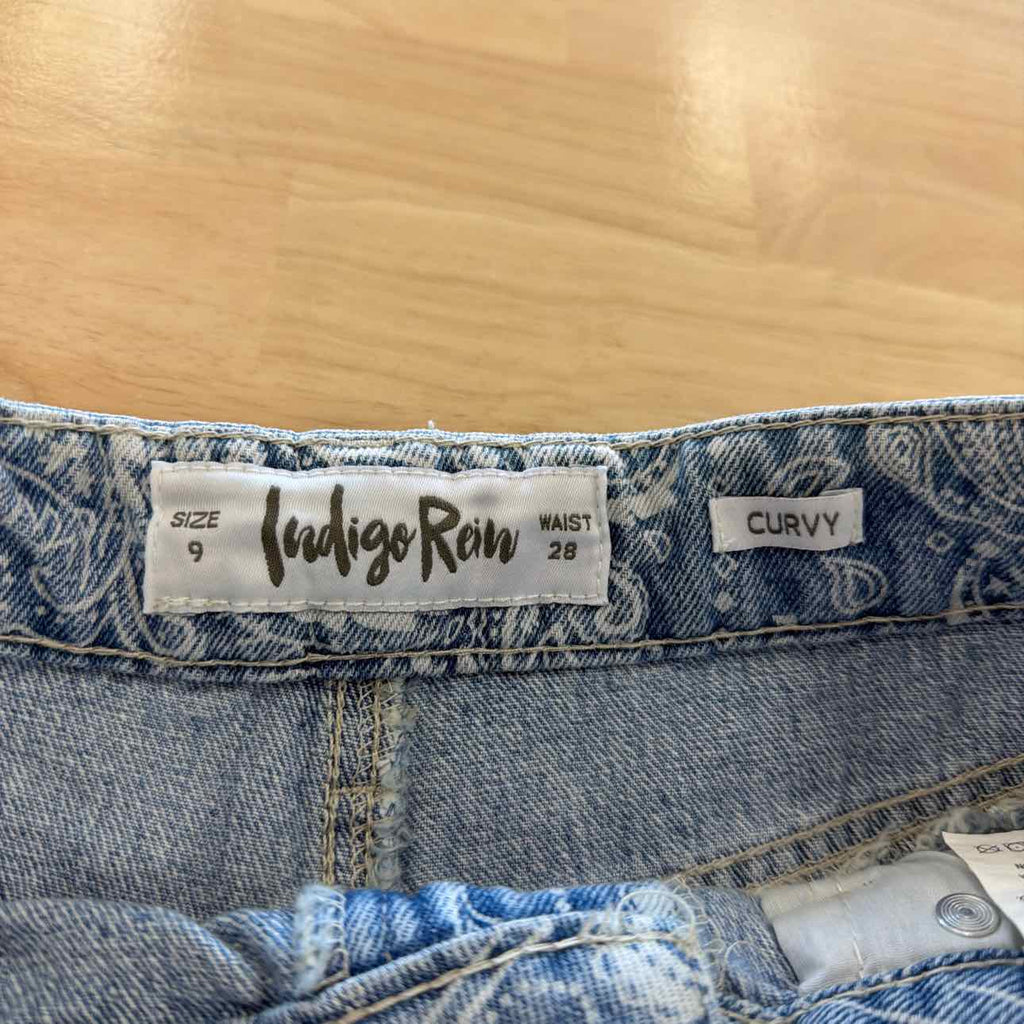Indigo Rain Women Size 9 Blue New Shorts