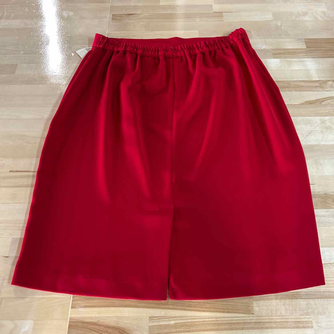 Amanda Smith Size 16 Red Black Faux Fur New Twinsets