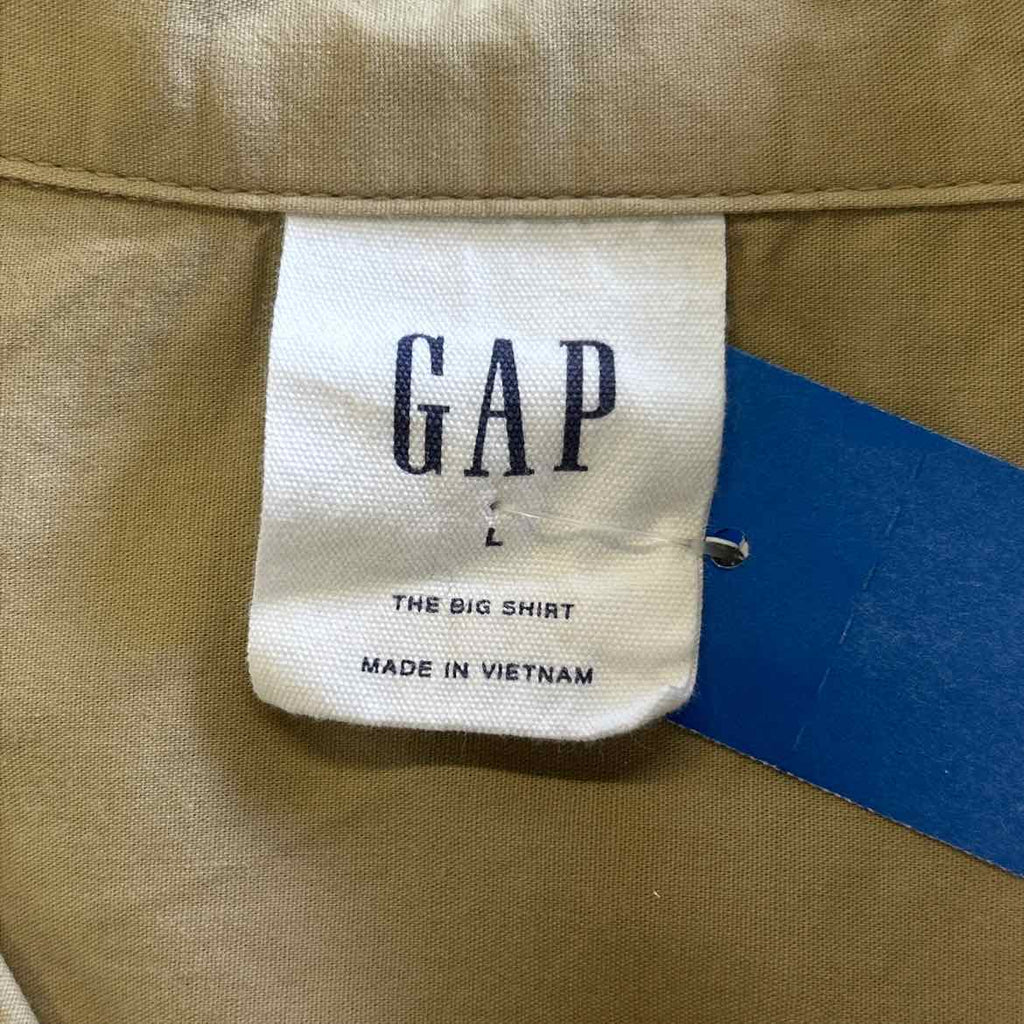 Gap Size L Tan Preloved Button Down LS