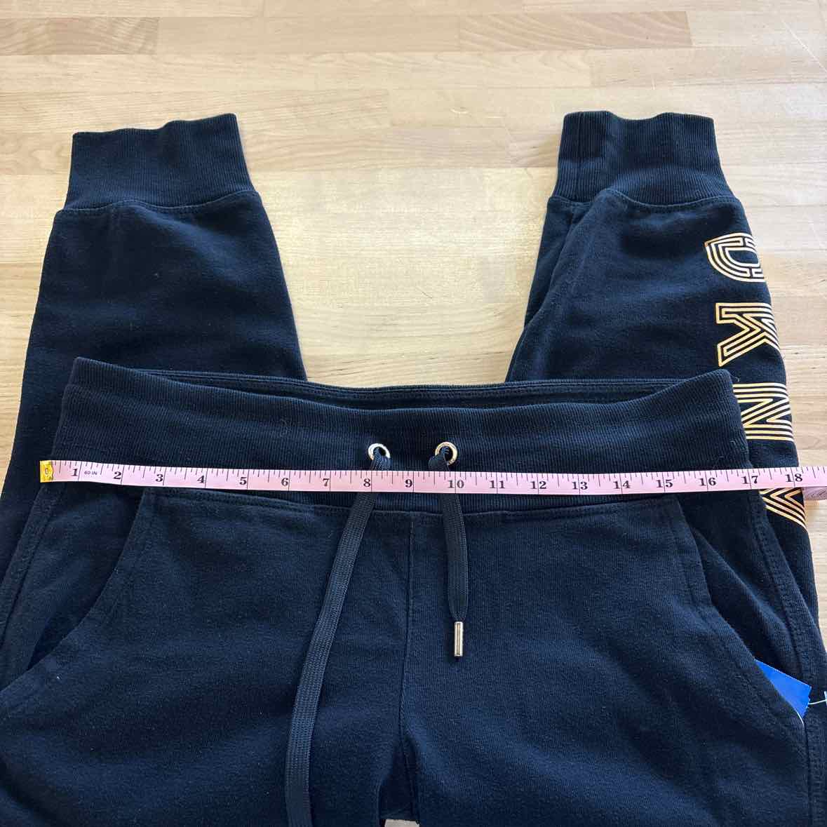 DKNY Size S Black Sweatpants
