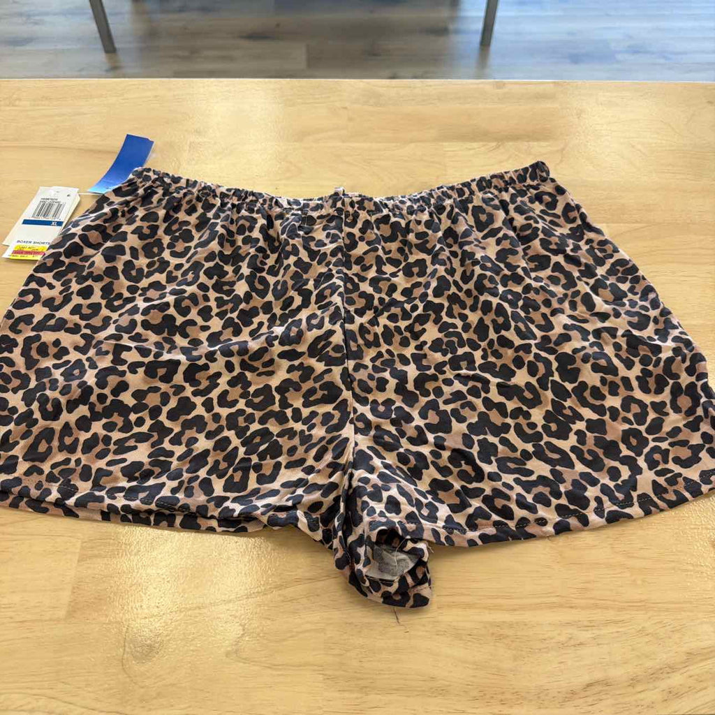 hippie rose Women Size XL Brown New Shorts  Leopard Pull-on Drawstring Shorts