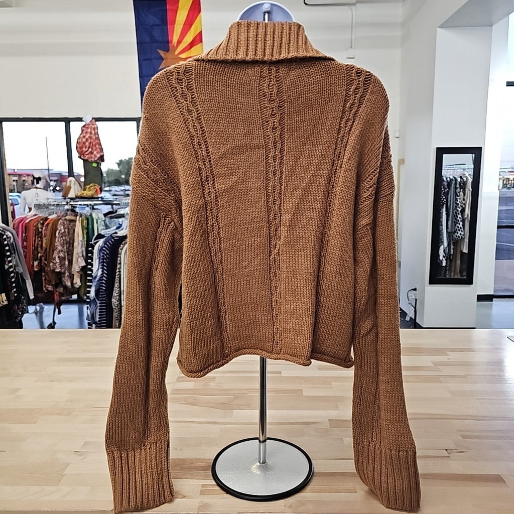 Sugar Moon Size XS Brown Cardigan