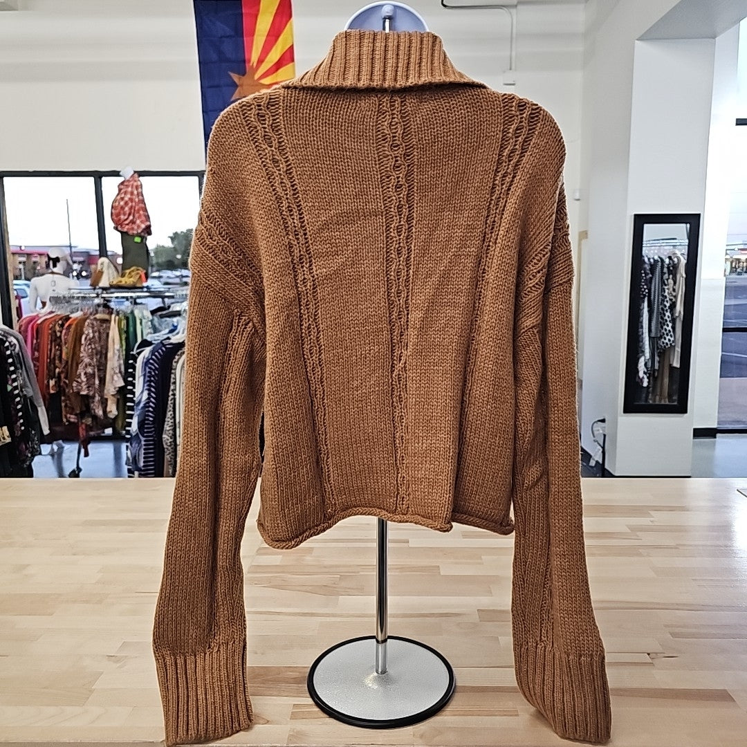 Sugar Moon Size XS Brown Cardigan