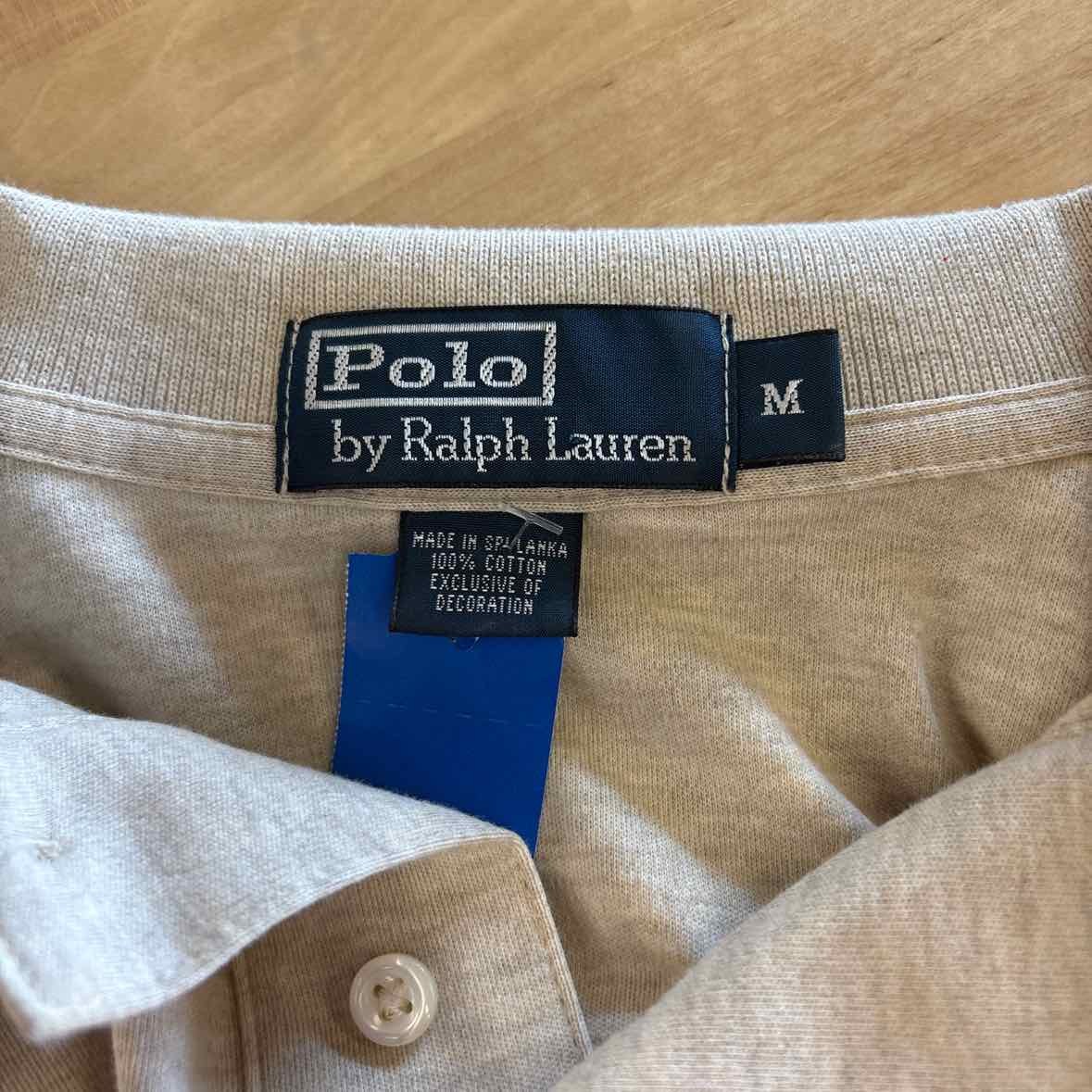 Ralph Lauren Size M Tan MENS Polo