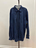 Robert Graham Size XXL Navy Preloved MENS Button Down Shirt