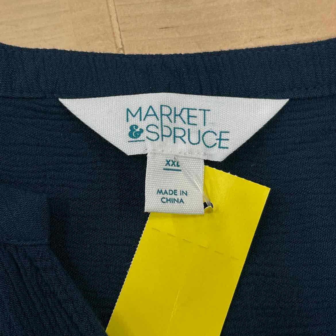 Market & Spruce Size XXL Navy Blouse