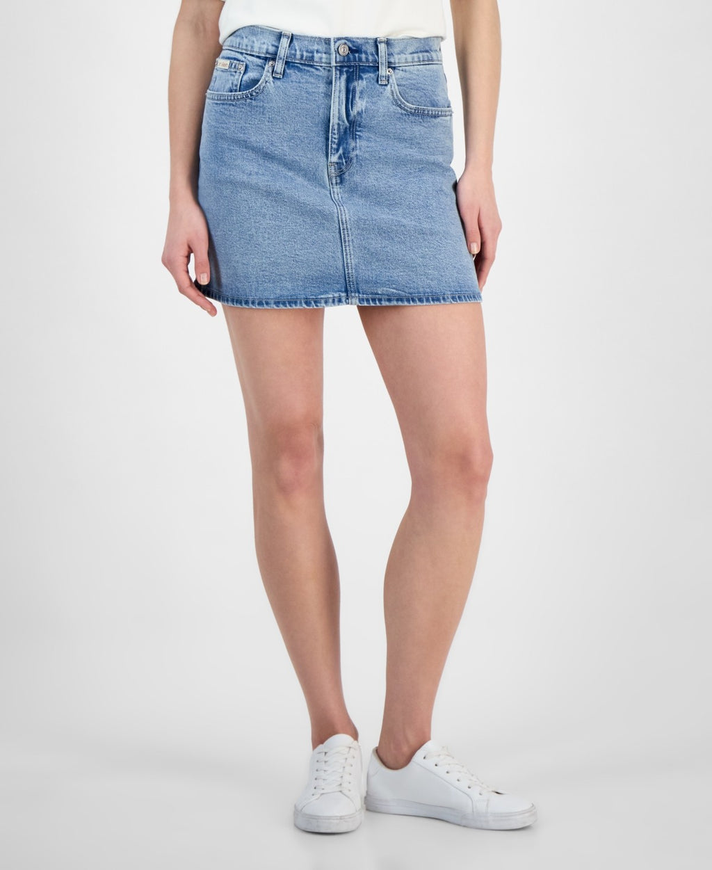 Calvin Klein Jeans Women's Denim Mini Skirt - Blue Stone