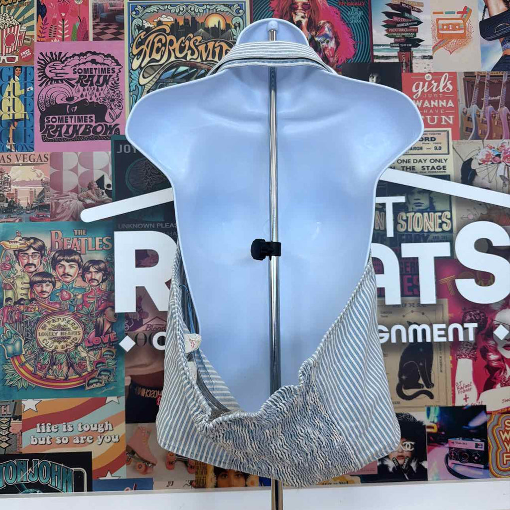 Levi's Size XXL Bria Cotton Denim Corset Cropped Top