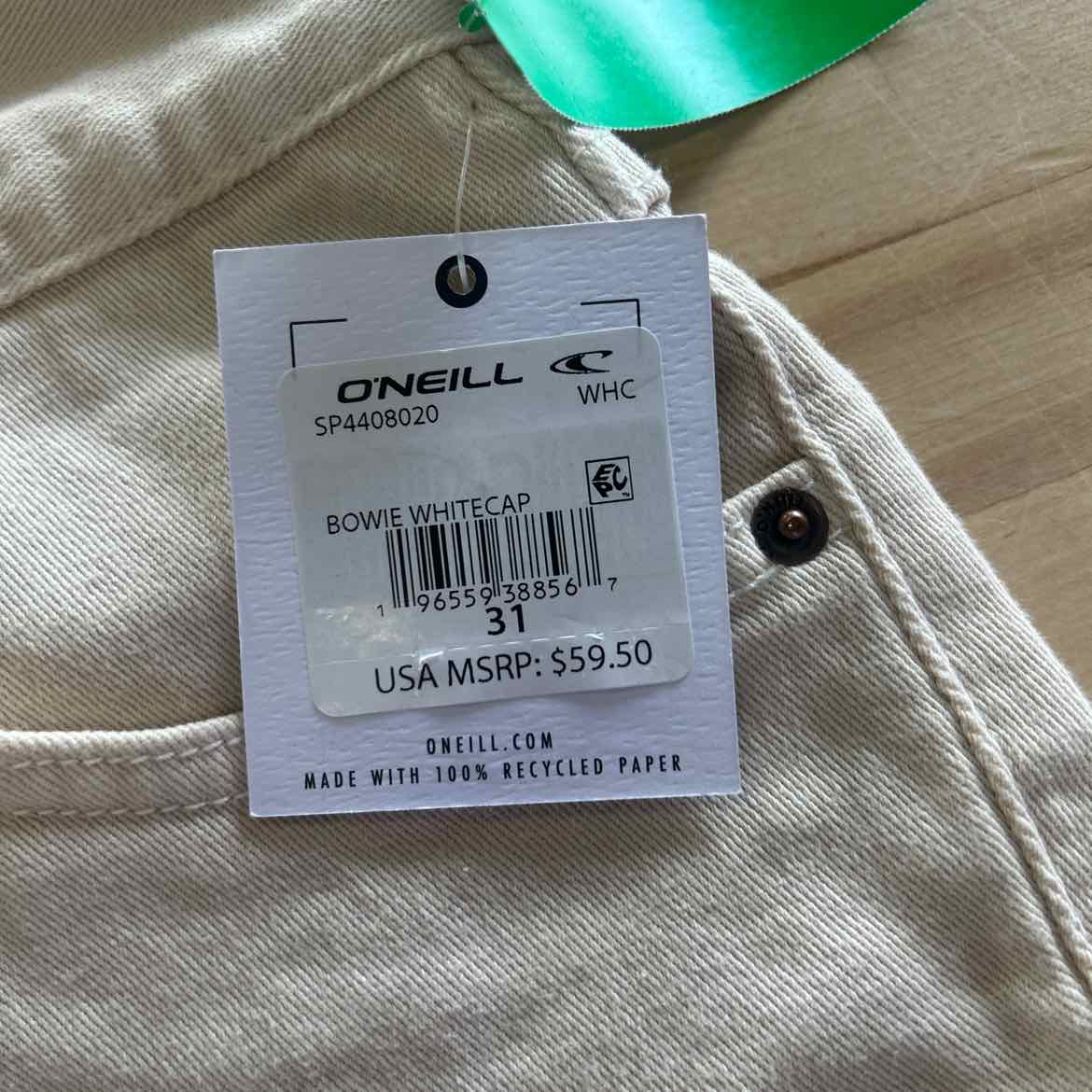 O'Neill Juniors' Bowie Mid-Rise Denim Shorts - Whitecap - 31