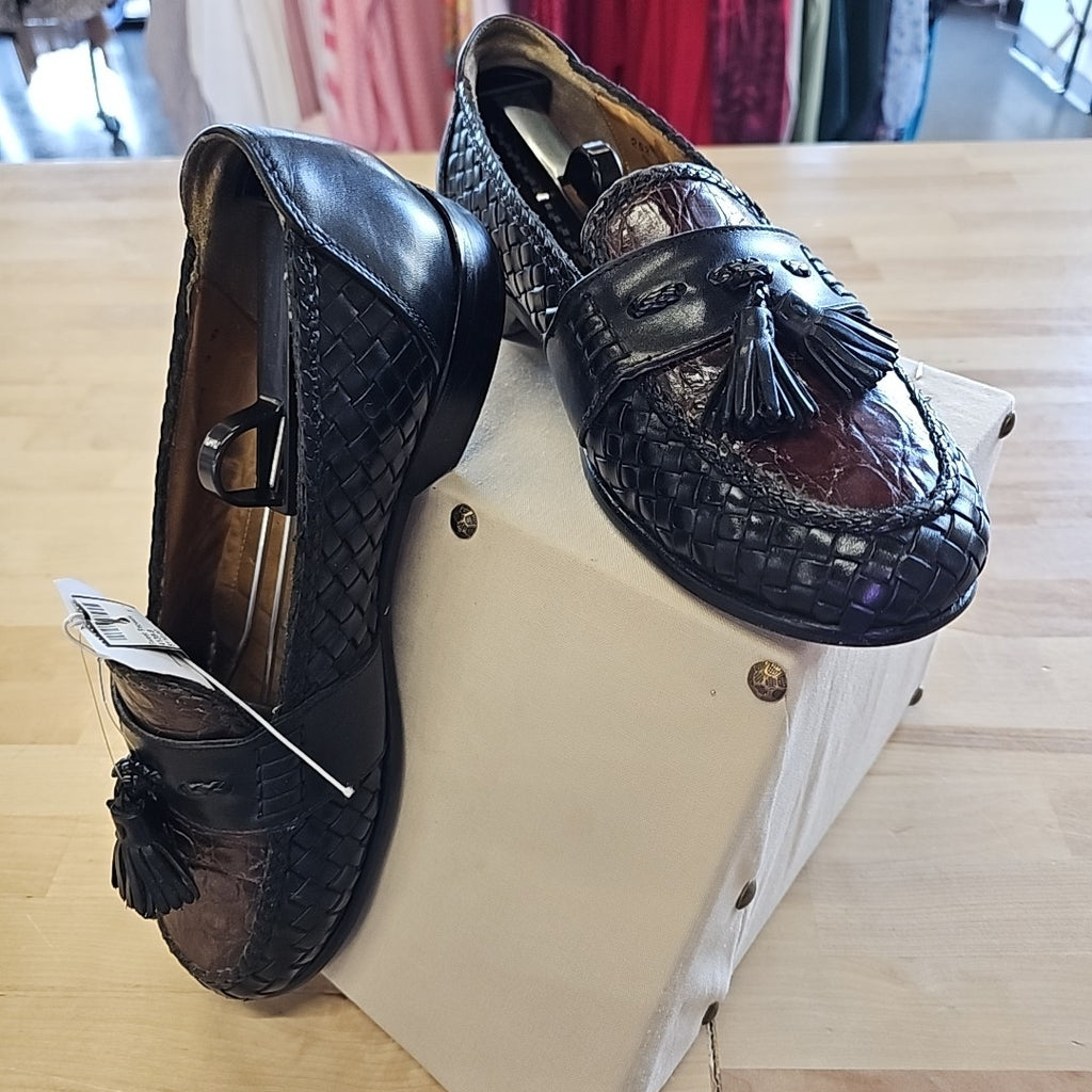 Zelli Size 10 Black/Brown Loafers