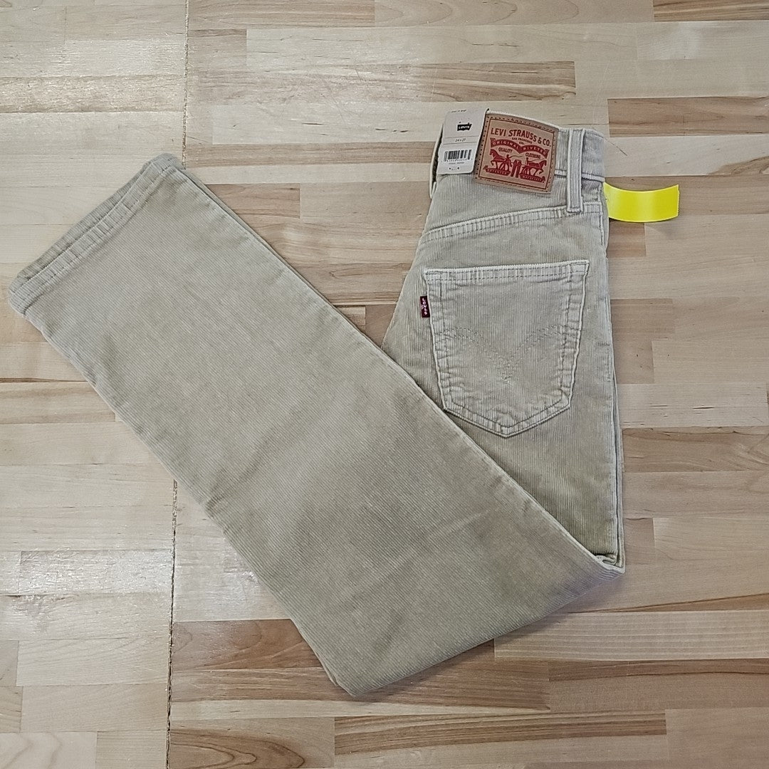 Levi's(r) Womens Ribcage Straight Ankle Zip ND Women's Pants Safari