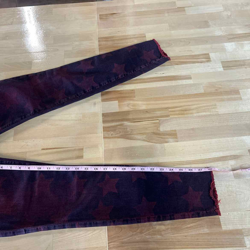 Etienne Marcel Size 28 Red Denim Preloved Jeans