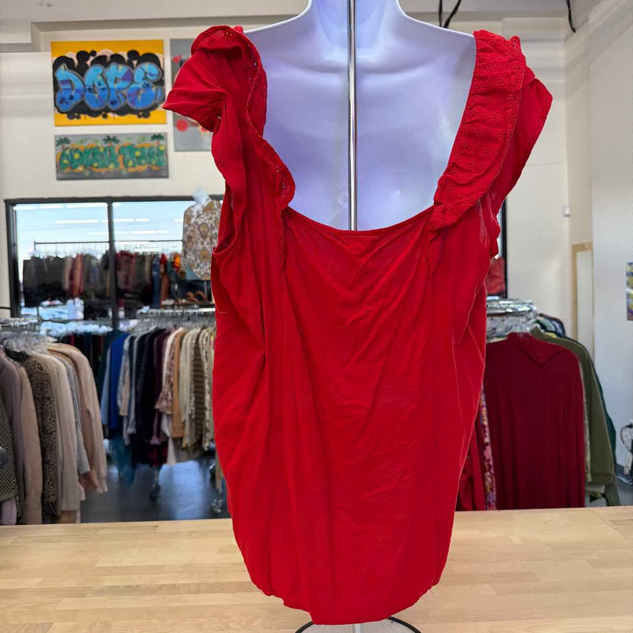Maurices Size 1X Red Used Sleeveless