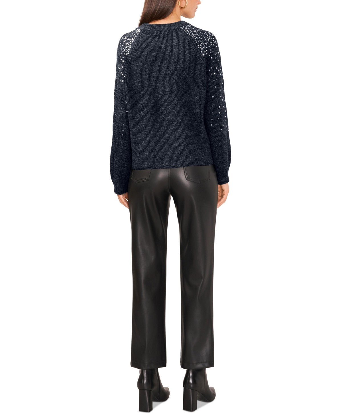 Vince Camuto Sequinned Raglan Sleeve Sweater