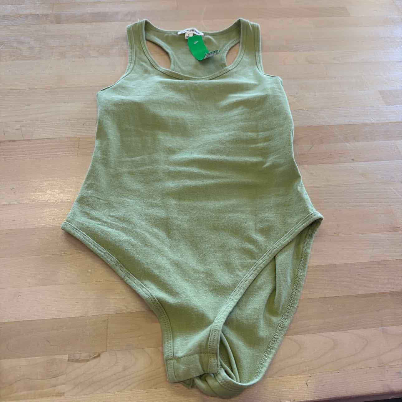 Zenana Premium Size S Green Preloved Bodysuit