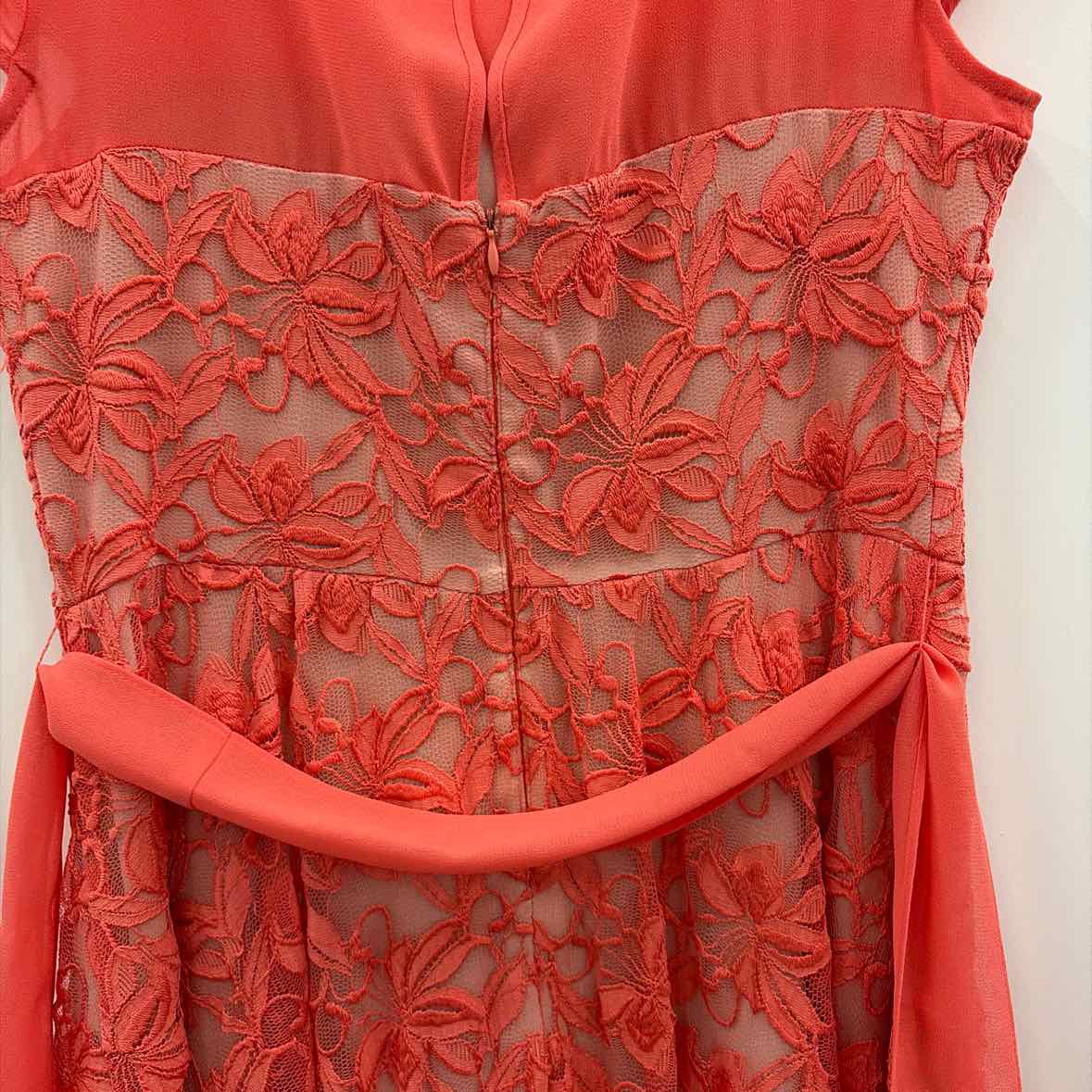 Danny & Nicole Size 12 Orange Used Dress