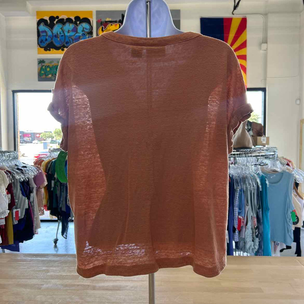 Nicole Miller Size M Peach Preloved Blouse SS