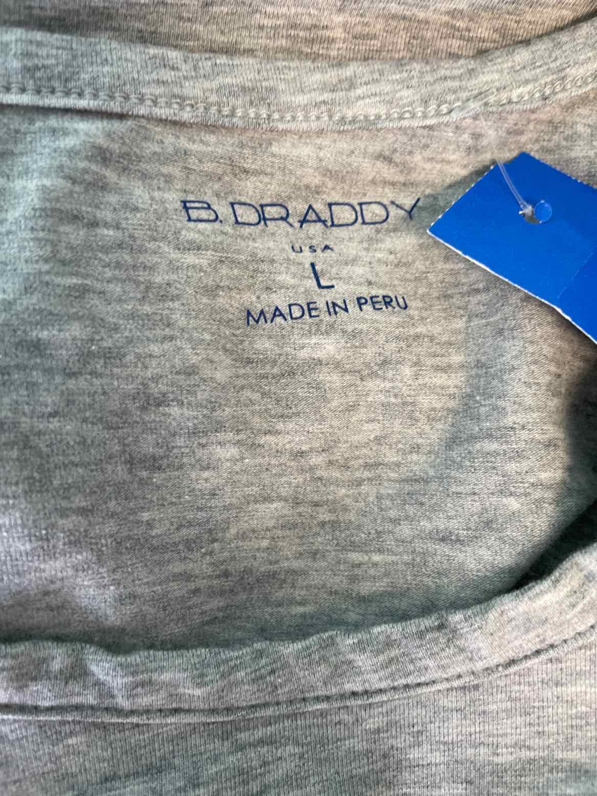 B Draddy Size L Gray Tank