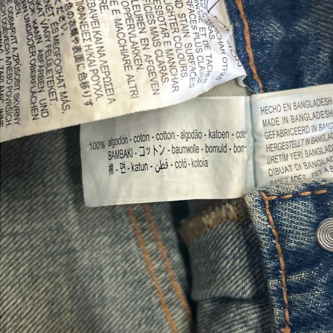 zara Size XS Blue Denim Preloved Skirt