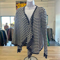 INC Size M Blue/White Cardigan