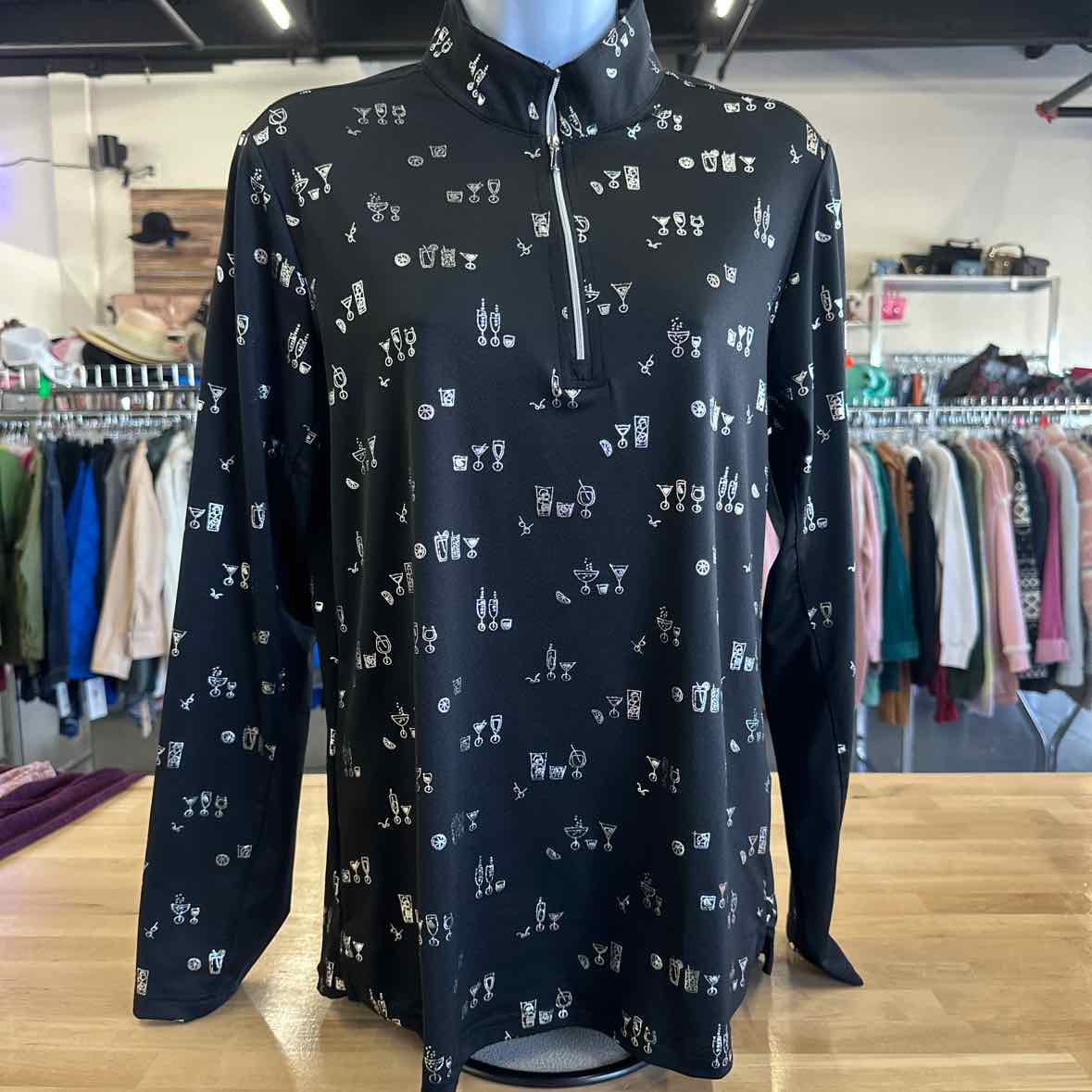 San Soleil Size S Black Athletic Jacket
